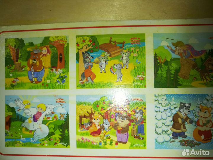 Деревянные кубики-пазлы