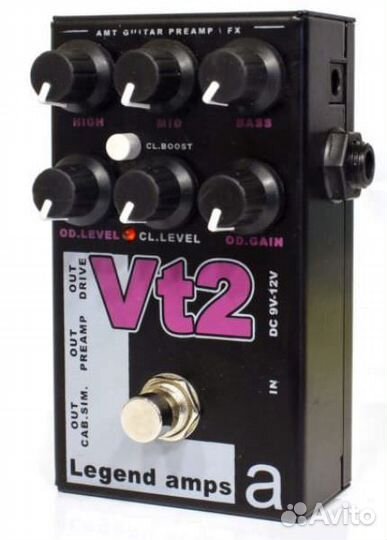 Новый гитарный предусилитель AMT VT-2. Доставка