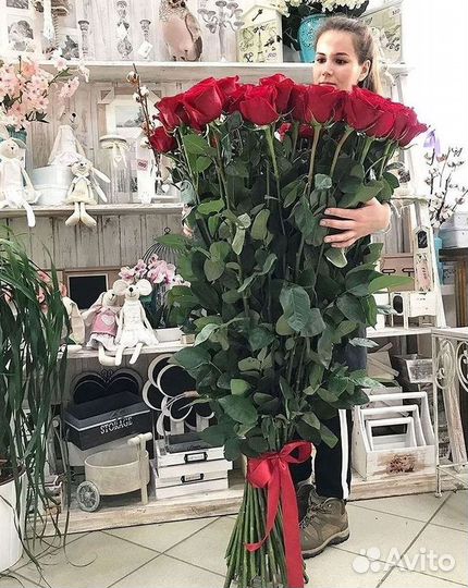 Высокие розы Гигантские розы с доставкой
