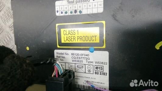 Магнитола toyota corolla verso 2 (4BR04I401)