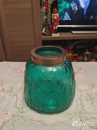 Ваза для цветов цветное стекло