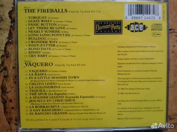 Fireballs,MoodyBlues,JonhLennon,Elp,TommyDorsey