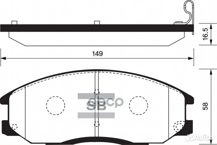 SP1157SNS 581012AA26 колодки дисковые п Hyun