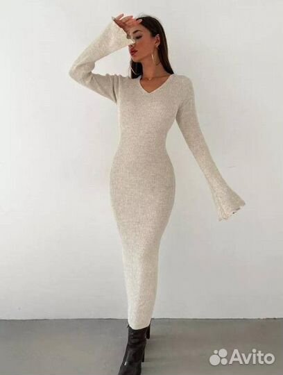 Платье лапша с разрезом, платье с завязками