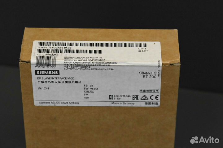 Siemens 6ES7153-2BA10-0XB0 Модуль, новый, 10 шт