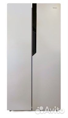 Холодильник Ginzzu NFK-420 (серебристый) Новый