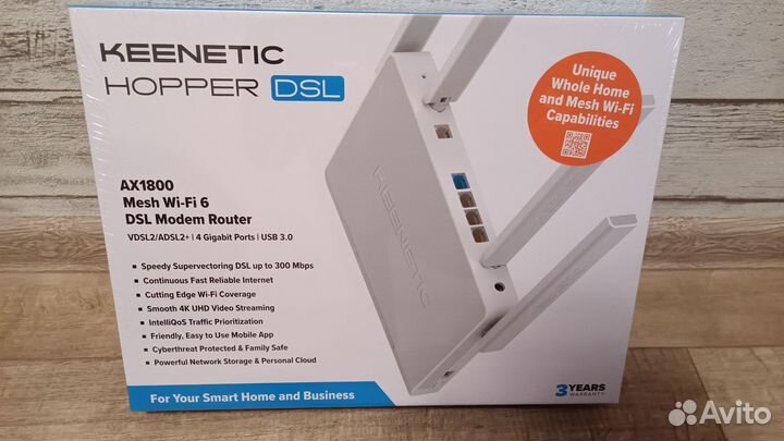 Новый Wi-Fi6 роутер Keenetic Hopper DSL KN-3610