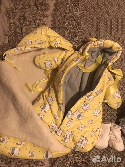 Зимний конверт и комбинезон