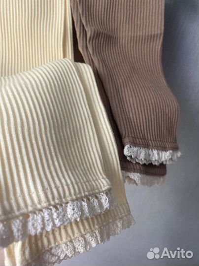 Лосины в рубчик для девочки; с 80 по 104 размеры