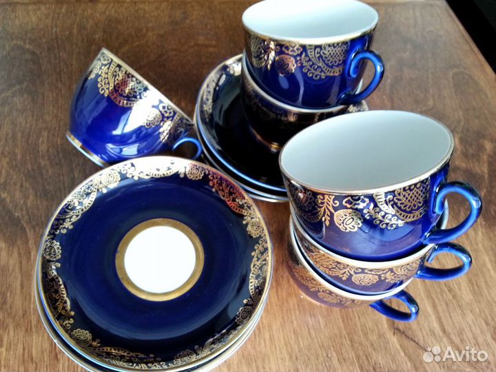 Чайная пара кобальт лфз