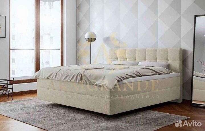 Кровать с мягким изголовьем от производителя