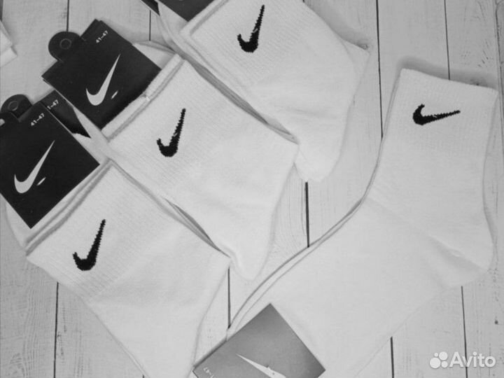 Носки Nike белые длинные