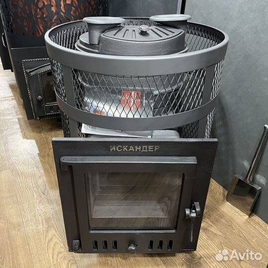 Чугунная печь для бани Гефест Искандер банная