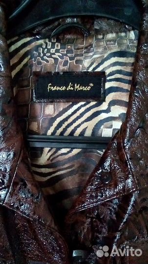 Кожанная женская куртка фирмы franko DI marko