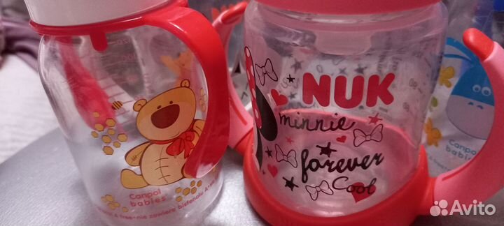 Бутылочки для кормления nuk, canpol, bibi б/у 5 шт
