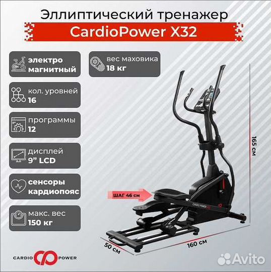 Эллиптический тренажер CardioPower X32 v.1.12