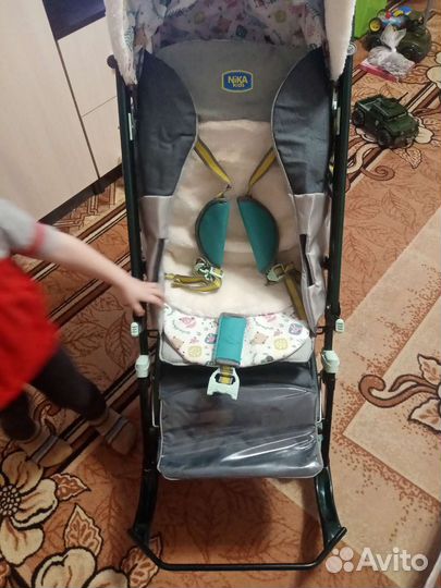 Детские санки коляска ника