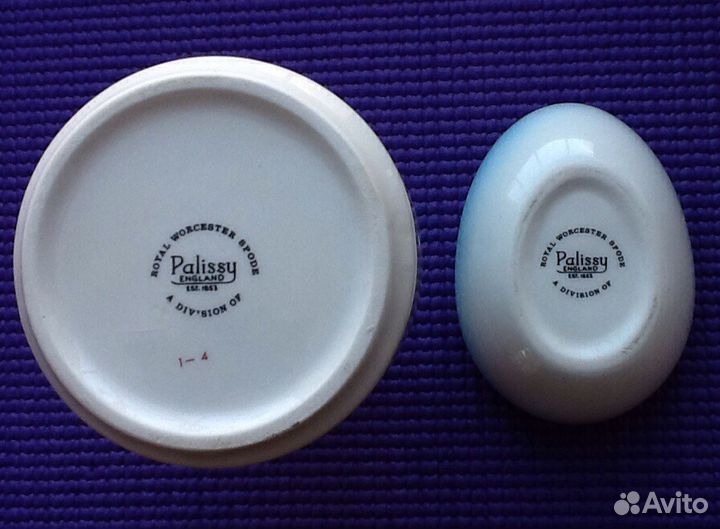 Фарфор трио Palissy Англия Royal Worcester