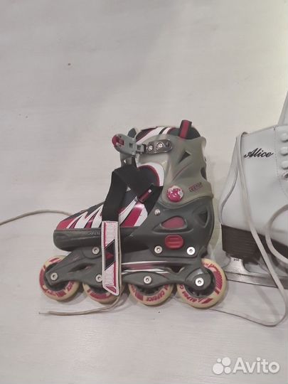 Роликовые коньки детские раздвижные