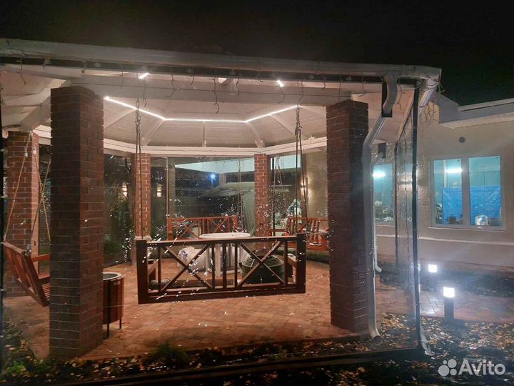 Мягкие окна для уличных кафе, павильонов, складов