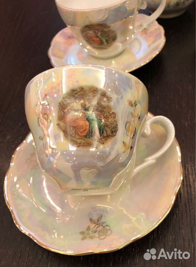 Кофейный сервиз перламутровая мадонна GDR