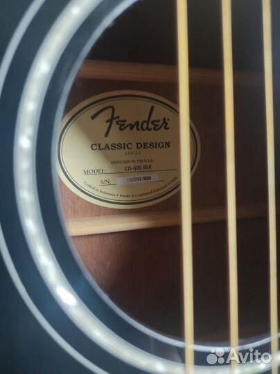Акустическая гитара fender cd 60s