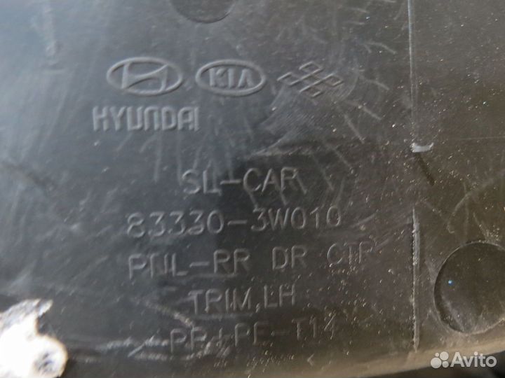 Обшивка двери задней левой KIA Sportage 3 SL