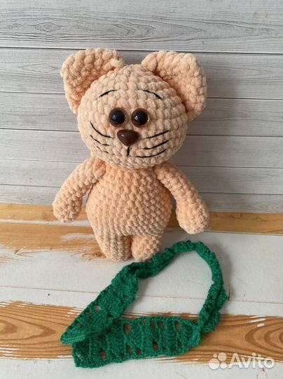 Мягкая игрушка ручной работы Амигуруми. Котик
