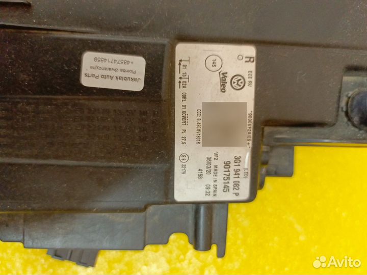 Фара на Passat b8