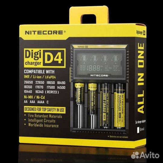 Зарядное устройство Nitecore Digicharger D4