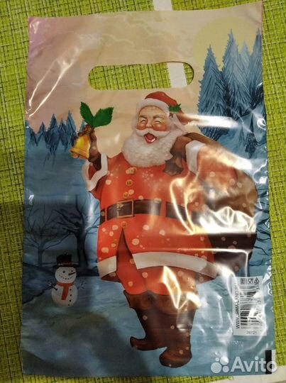 Пакет подарочный новогодний 25 шт