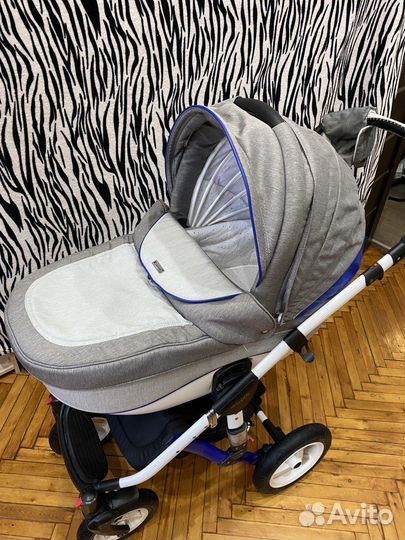 Коляска Adamex Barletta Rainbow Gray Blue