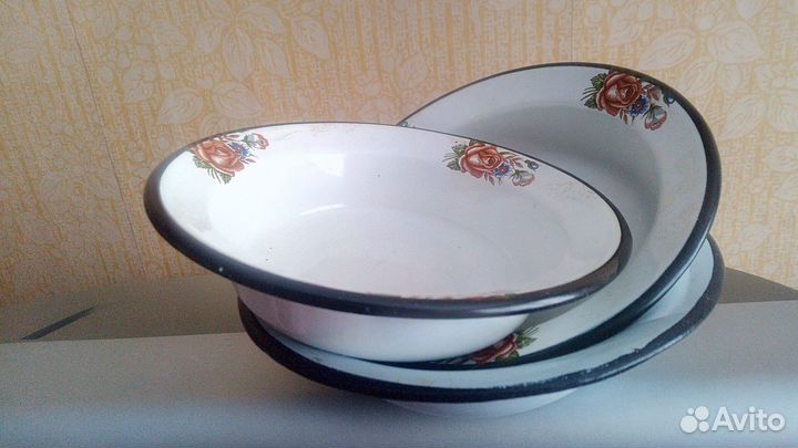 Таз и тазики эмалированные СССР