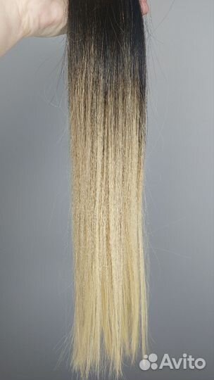 Волосы для наращивания омбре 50см