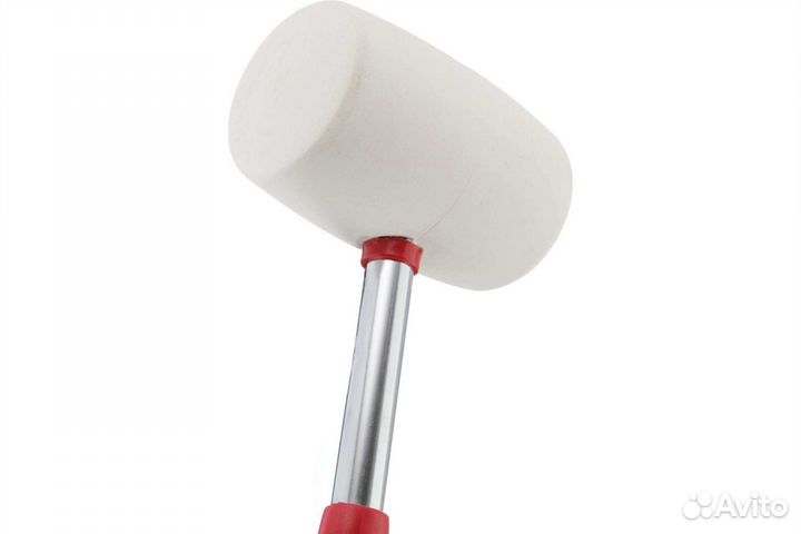 Киянка резиновая 680г 80мм белая резина intertool