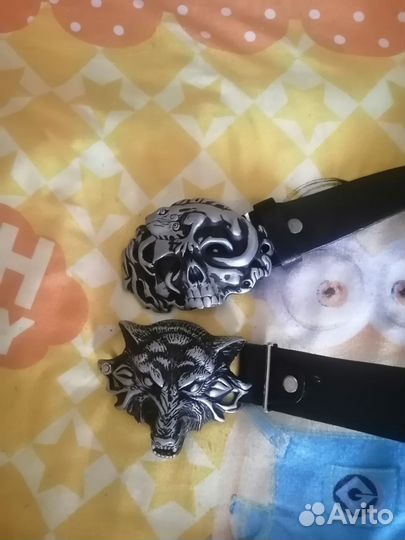 Мужской кожаный ремень черный