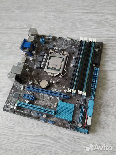 Материнская плата asus B75M plus