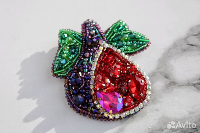 Брошь питомца из бисера по фото, кошка, собака