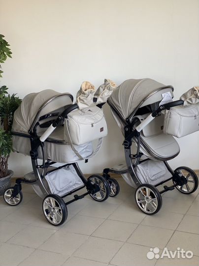 Коляска- трансформер Dalux 2в1 в эко - коже