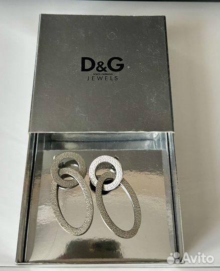 Серьги dolce gabbana / сережки D&G