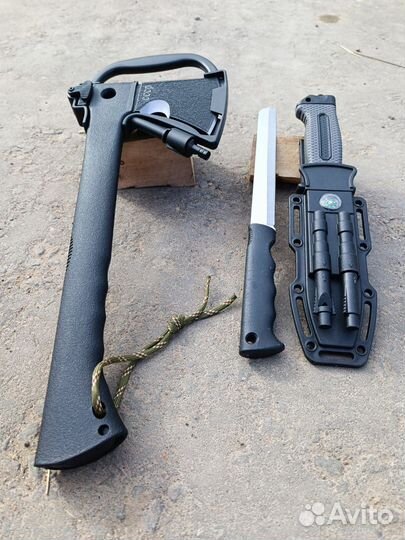 Топор туристический и нож кизляр 6в1