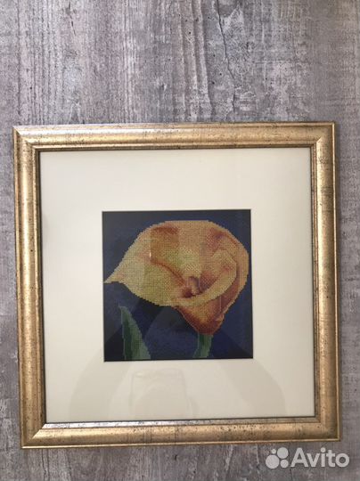 Картина вышитая крестом ручная работа