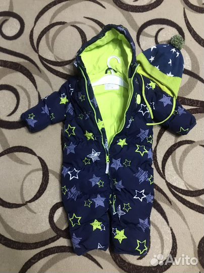 Комбинезон зимний для мальчика 74 размер