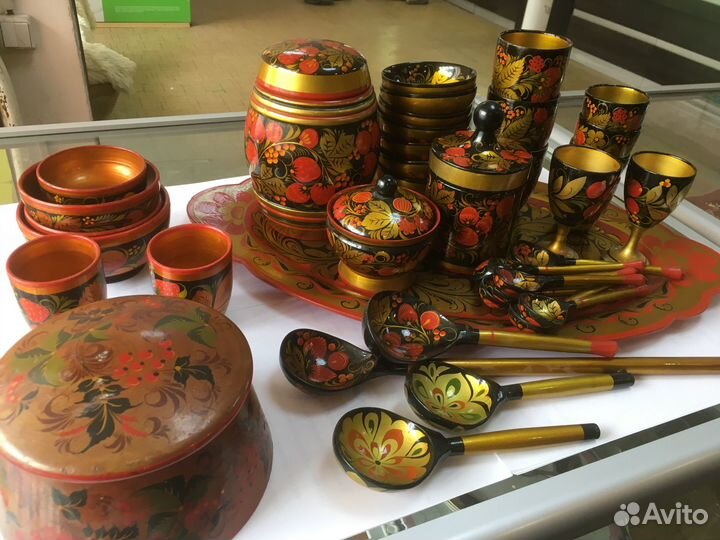 Хохлома СССР (на 1 фото- старая)