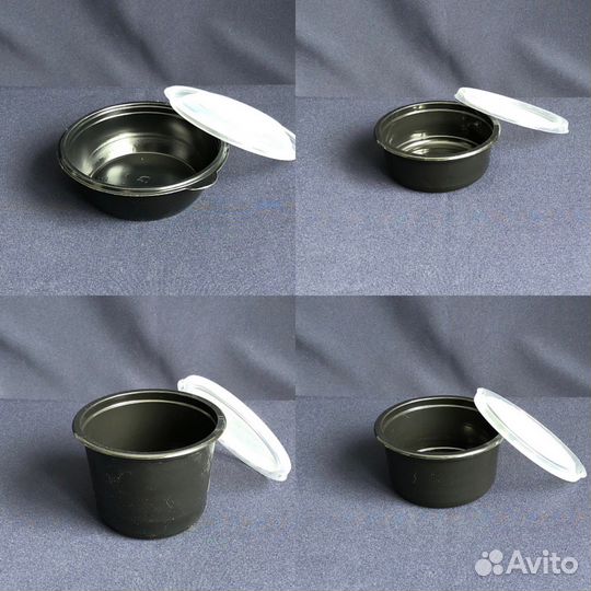 Круглые пластиковые контейнеры для еды