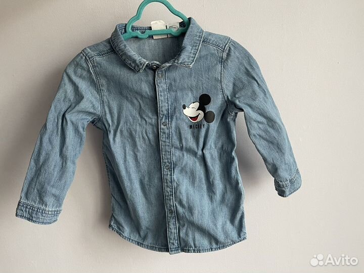 Джинсовая рубашка для мальчика 86