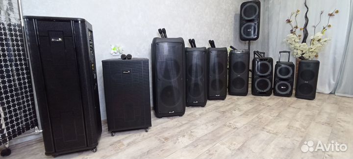 Аккустические системы, микрофоны, штативы Eltronic