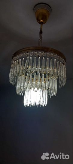 Люстра хрустальная чехословакия СССР