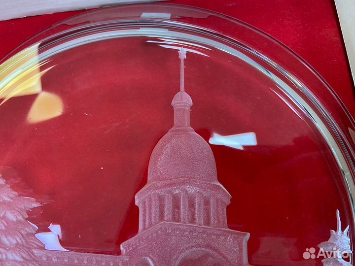 Блюдо. тарелка. япония. Hoya crystal. Оригинал