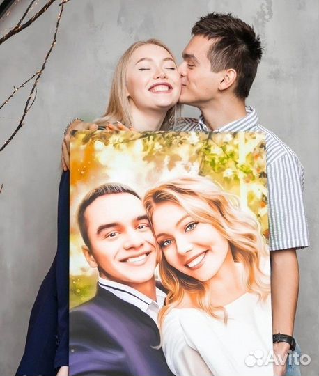 Портрет на холсте по фото Барнаул